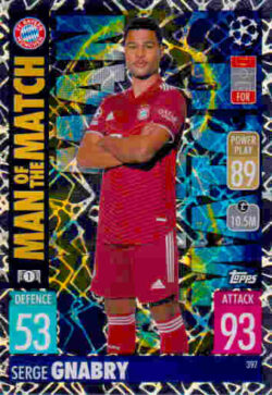 2021-22 Topps UCL-EL Match Attax #397 Serge Gnabry