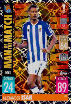 2021-22 Topps UCL-EL Match Attax #403 Alexander Isak