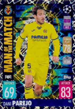 2021-22 Topps UCL-EL Match Attax #405 Dani Parejo