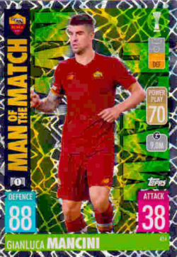 2021-22 Topps UCL-EL Match Attax #414 Gianluca Mancini