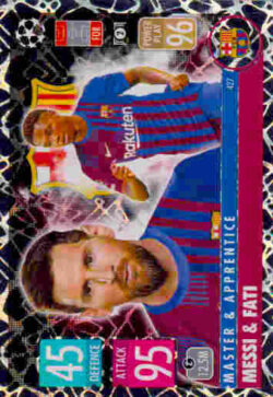 2021-22 Topps UCL-EL Match Attax #427 Messi-Fati