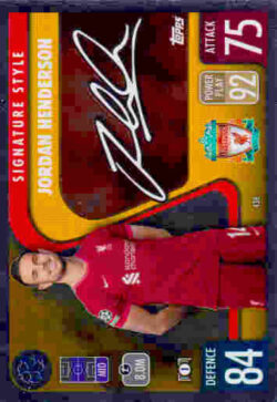 2021-22 Topps UCL-EL Match Attax #438 Jordan Henderson