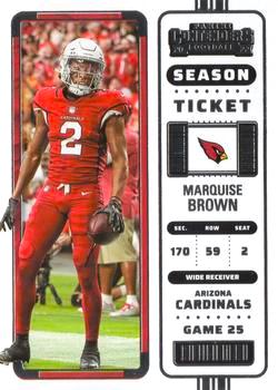 2022 Panini Contenders Football #002 Marquise Brown