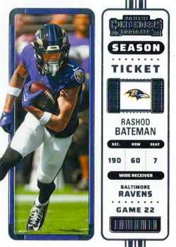 2022 Panini Contenders Football #006 Rashod Bateman