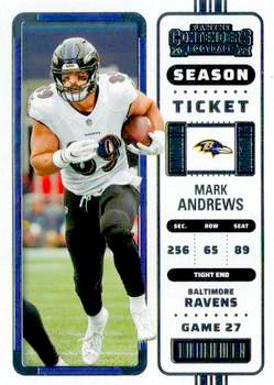 2022 Panini Contenders Football #007 Mark Andrews