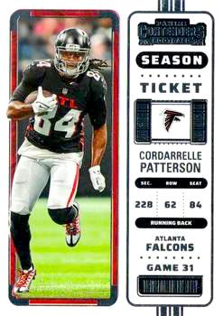 2022 Panini Contenders Football #010 Cordarrelle Patterson