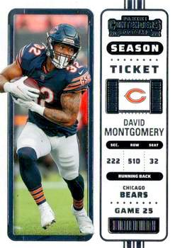 2022 Panini Contenders Football #022 David Montgomery