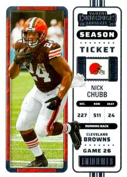 2022 Panini Contenders Football #024 Nick Chubb