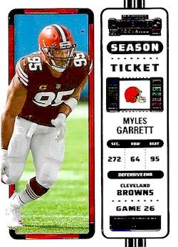 2022 Panini Contenders Football #025 Myles Garrett