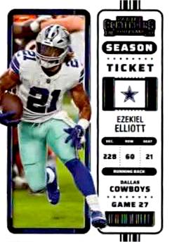 2022 Panini Contenders Football #028 Ezekiel Elliott