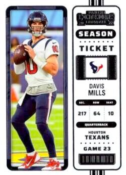 2022 Panini Contenders Football #037 Davis Mills