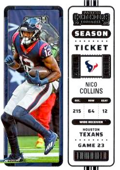 2022 Panini Contenders Football #039 Nico Collins