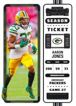 2022 Panini Contenders Football #041 Aaron Jones