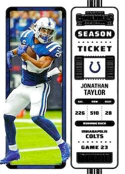 2022 Panini Contenders Football #044 Jonathan Taylor