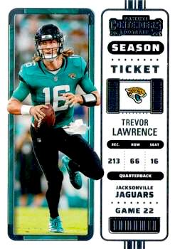 2022 Panini Contenders Football #051 Trevor Lawrence