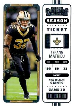 2022 Panini Contenders Football #065 Tyrann Mathieu