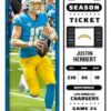 2022 Panini Contenders Football #072 Justin Herbert