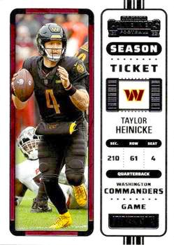 2022 Panini Contenders Football #098 Taylor Heinicke