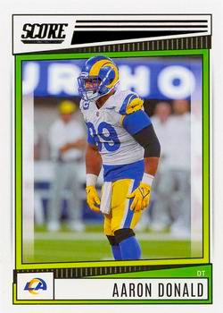 2022 Panini Score Football #157 Aaron Donald