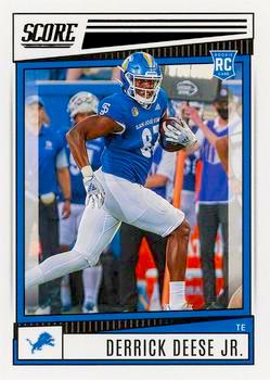 2022 Panini Score Football #376 Derrick Deese Jr