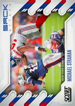 2022 Panini Score Football #SA-MS Sack Attack Michael Strahan