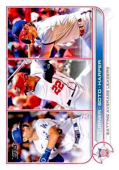 2022 Topps Baseball Series 1 #059 League Leaders