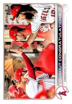 2022 Topps Baseball Series 2 #416 Dugout Congratulations