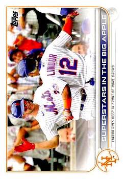 2022 Topps Baseball Series 2 #436 Superstars in the Big Apple Checklist