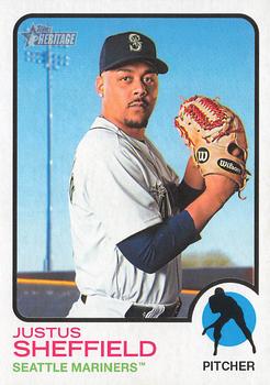 2022 Topps Heritage Baseball High Number #556 Justus Sheffield