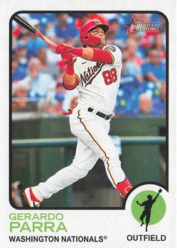 2022 Topps Heritage Baseball High Number #653 Gerardo Parra