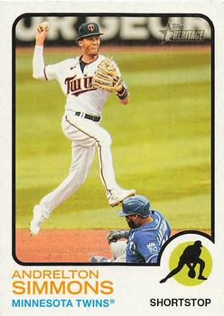 2022 Topps Heritage Baseball #012 Andrelton Simmons