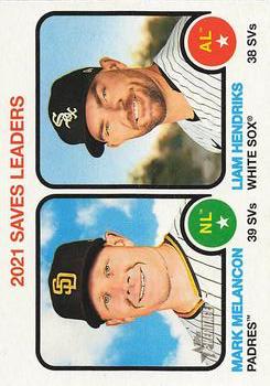 2022 Topps Heritage Baseball #066 Liam Hendriks-Mark Melancon