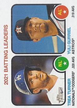 2022 Topps Heritage Baseball #067 Yuli Gurriel-Trea Turner