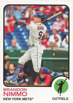 2022 Topps Heritage Baseball #082 Brandon Nimmo