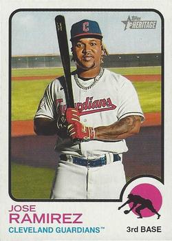 2022 Topps Heritage Baseball #242 Jose Ramirez