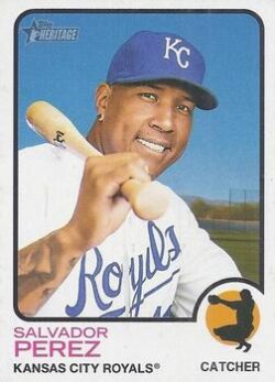 2022 Topps Heritage Baseball #267 Salvador Perez