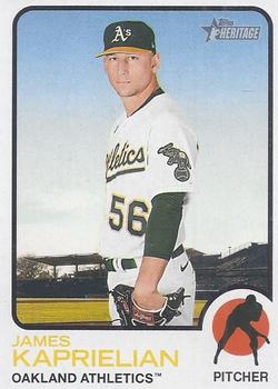 2022 Topps Heritage Baseball #296 James Kaprielian