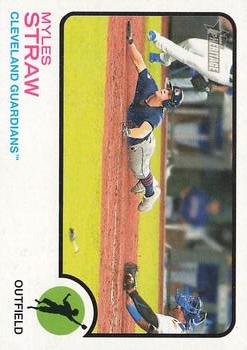 2022 Topps Heritage Baseball #304 Myles Straw