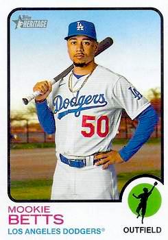 2022 Topps Heritage Baseball #386 Mookie Betts