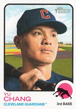 2022 Topps Heritage Baseball #400 Yu Chang