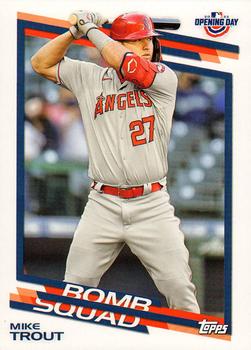 2022 Topps Opening Day Baseball #BS8 Bomb Squad Mike Trout