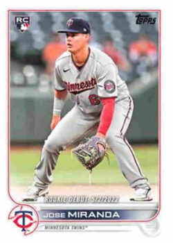 2022 Topps Update Series Baseball #US005 Jose Miranda