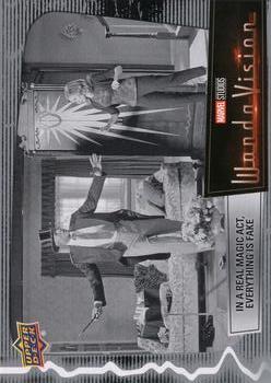 2022 Upper Deck Marvel Wandavision #12 In a Real Magic Act Everything is Fake