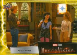 2022 Upper Deck Marvel Wandavision #40 Mind Stone Yellow Auntie Agnes