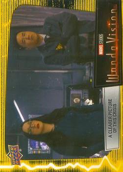 2022 Upper Deck Marvel Wandavision #42 Mind Stone Yellow A Clearer Picture of This Crisis