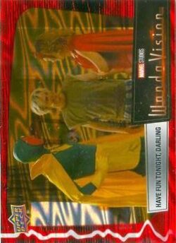 2022 Upper Deck Marvel Wandavision #49 Scarlet Red Have Fun Tonight Darling