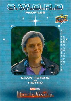 2022 Upper Deck Marvel Wandavision #SP-10 Evan Peters as Pietro