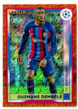 2022-23 Merlin Chrome UEFA Club Competitions #051 Rose Gold Shimmer Ousmane Dembélé SN299