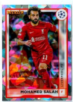 2022-23 Merlin Chrome UEFA Club Competitions #088 Atomic Refractor Mohamed Salah SN250