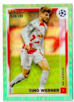 2022-23 Merlin Chrome UEFA Club Competitions #115 Aqua Refractor Timo Werner SN199